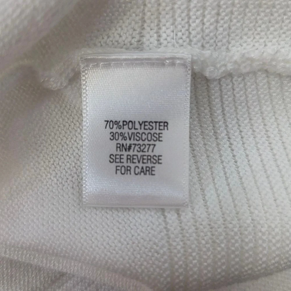 Women's Croft & Barrow White Cardigan Sweater Plus Size 3X - Picture 6 of 8